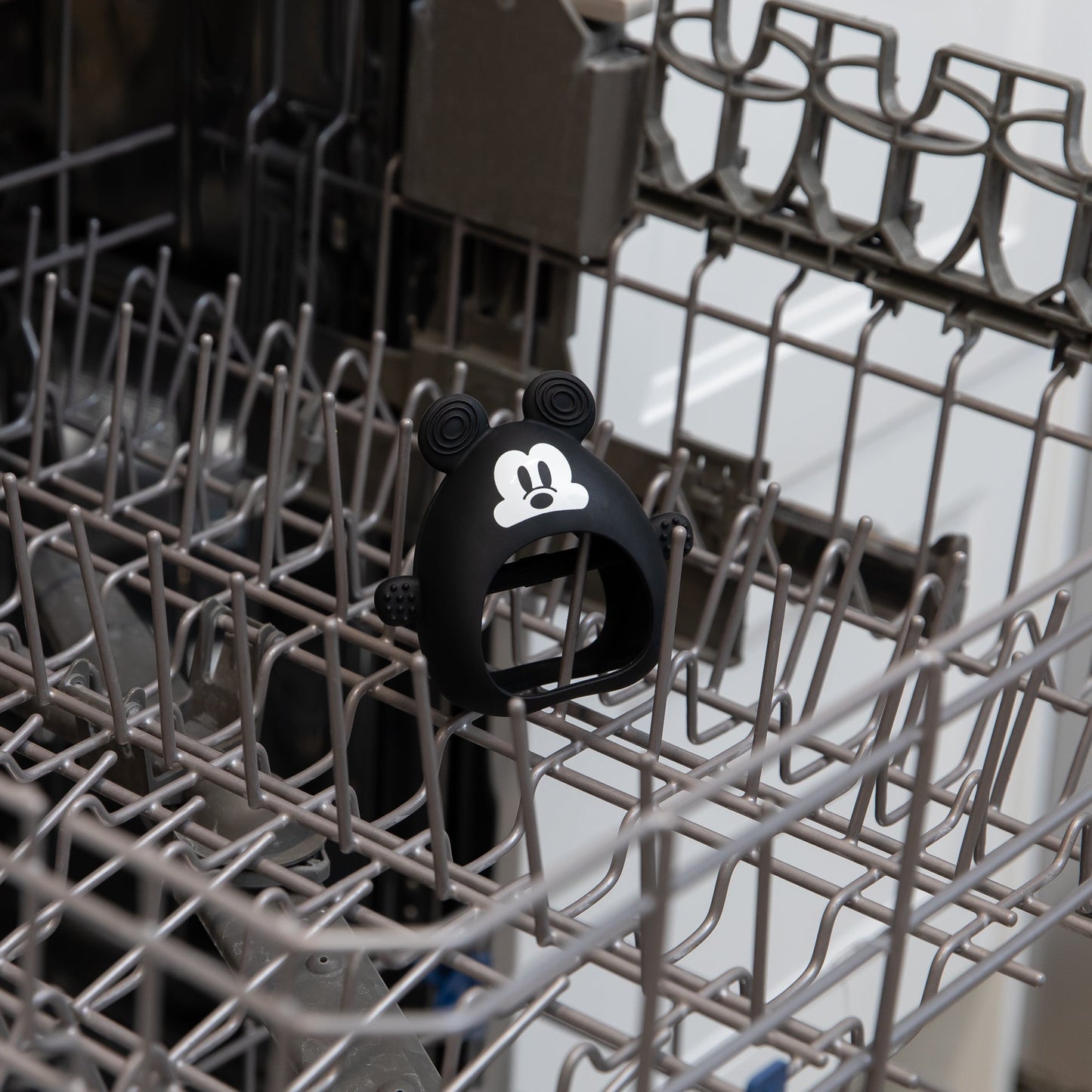 Siliconen bijtring met onuitwisbare handschoen: Mickey Mouse