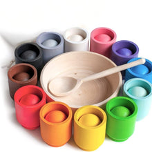 WoodsMatch – Holzfarben-Sortierspiel für Kinder ab 3 Jahren – Fördert Denkfähigkeiten