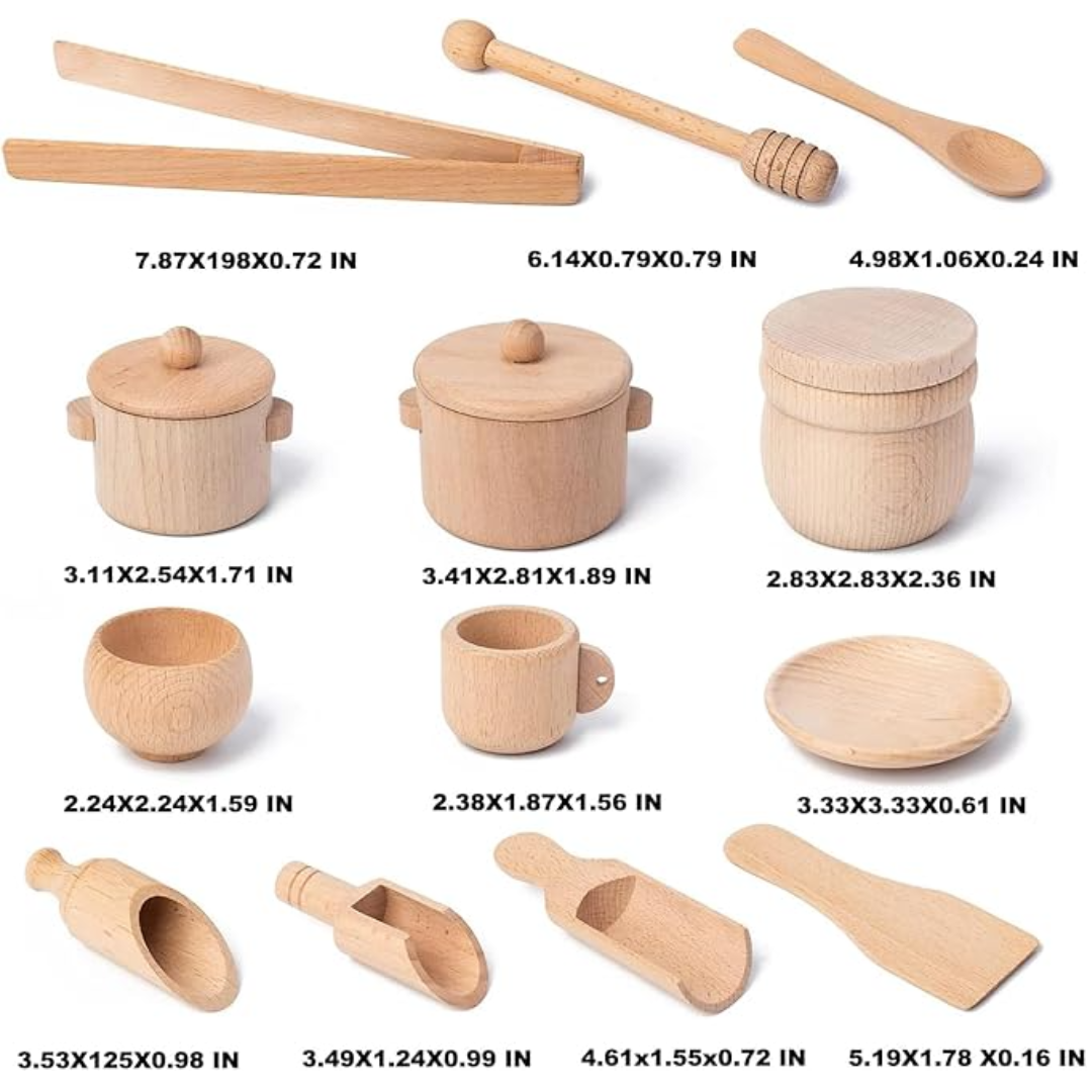 PlayPots - Holzsensorische Backwerkzeuge