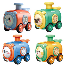 WhimsyWheels - Interaktives Tier-Zug-Spielzeug für Kinder ab 2 Jahren - Pfeifen, Wechseln & Erforschen