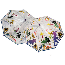 Przezroczysty parasol zmieniający kolor – Dino