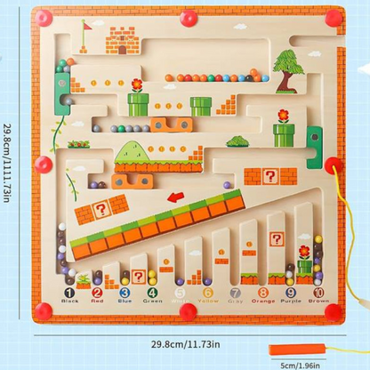 MazeMaster- Montessori Zahlen- und Farbenlabyrinth