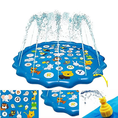 SplashPad - Wasserspritzmatte für den Garten - Anschluss an einen Schlauch - für Kinder ab 2 Jahren - 100 cm Durchmesser