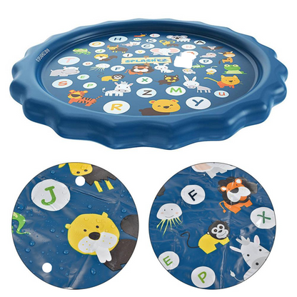 SplashPad - Wasserspritzmatte für den Garten - Anschluss an einen Schlauch - für Kinder ab 2 Jahren - 100 cm Durchmesser