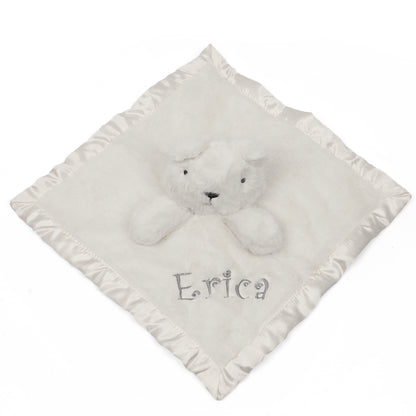Embroidered Neutral Ivory Security Blanket