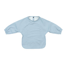 Waterdichte babyslab met lange mouwen in Bubble Blue