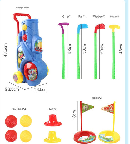 TeeChamp – Golf-Trolley-Set für Kinder ab 3 Jahren – Fördert Koordination und Aktives Spiel