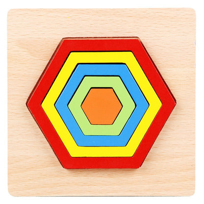 ShapeSort - Holz Montessori Puzzle-Spiel
