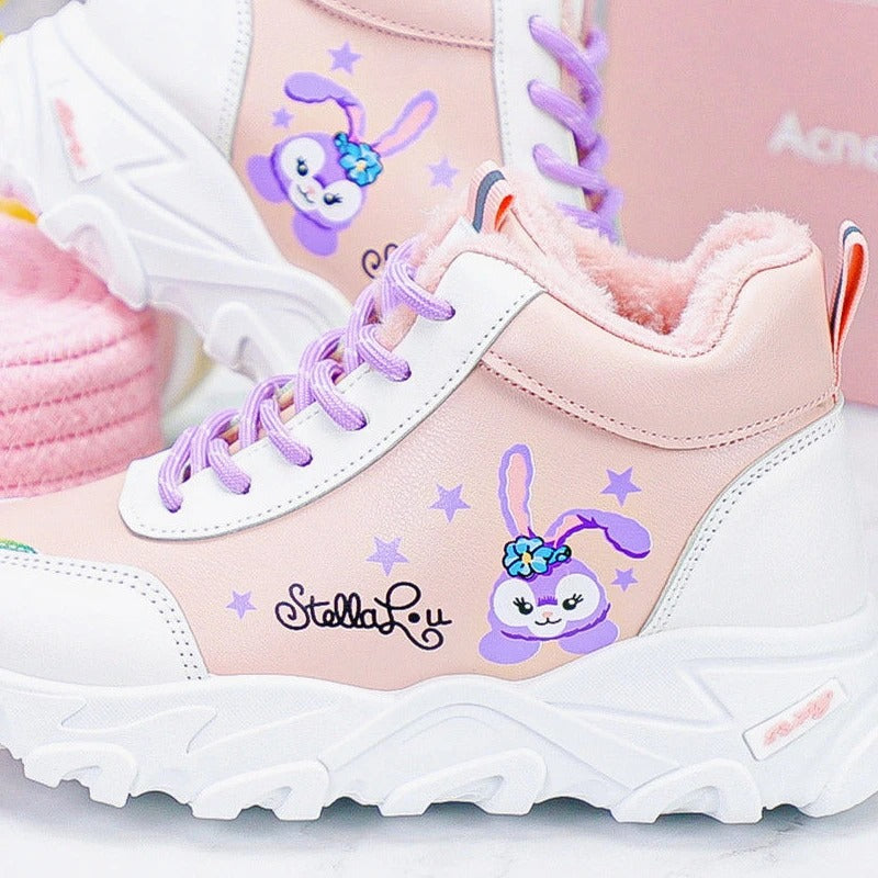 Stella Lou geïnspireerde hoge sneakers