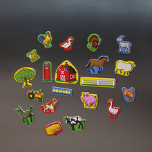 Houten boerderijmagneten