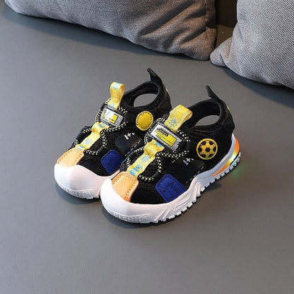 Baby lichtgevende zomersandalen met lichtjes