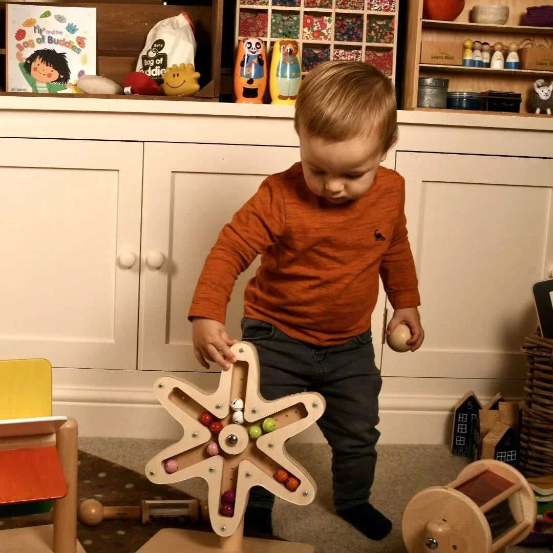 BellBlossom – Houten Roterend Jinglebel Wiel voor Baby’s & Peuters