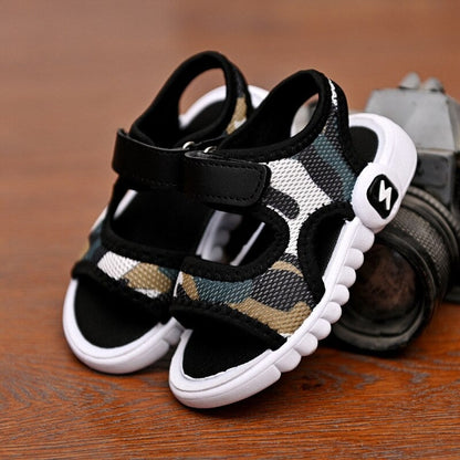 Bedrukte platte sandalen voor peuters