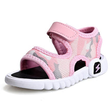 Bedrukte platte sandalen voor peuters