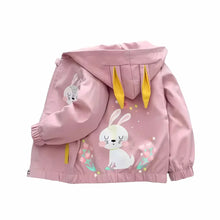 BunnyHood – Kuschelige Kinderjacke mit Niedlichen Ohren & Hasenmotiv – Winddicht & Leicht (4–6 Jahre)