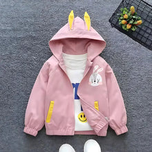 BunnyHood – Kuschelige Kinderjacke mit Niedlichen Ohren & Hasenmotiv – Winddicht & Leicht (4–6 Jahre)