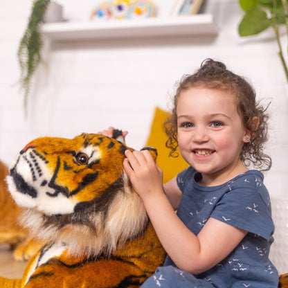 Levensechte tijger pluchen knuffeldier