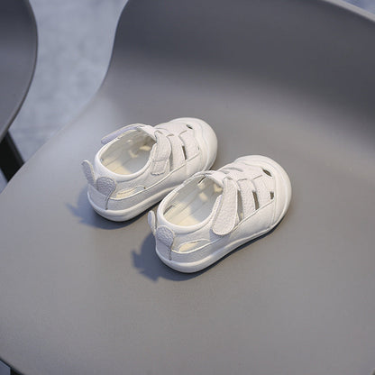 Zachte leren zomerkindersandalen