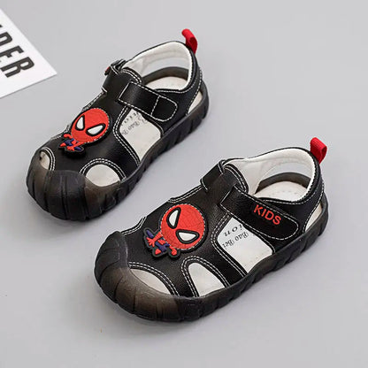 Spiderman geïnspireerde open sandalen