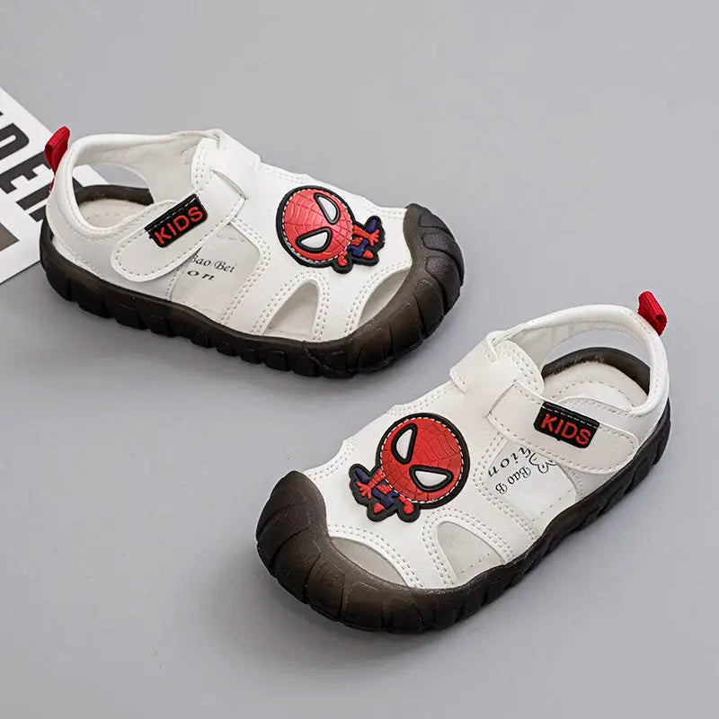 Spiderman geïnspireerde open sandalen