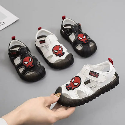 Spiderman geïnspireerde open sandalen