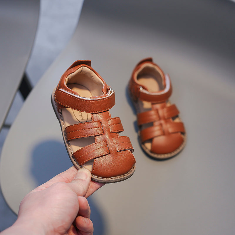 Retro-stijl antislip sandalen voor kinderen met uitgesneden randen