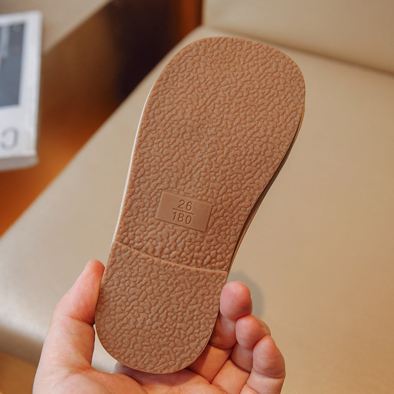 Antislip prinsessensandalen met zachte zool en strik