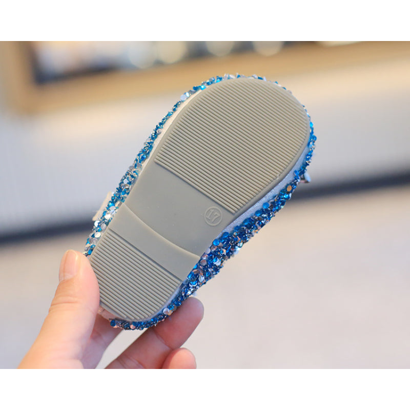 Glinsterende antislip kristallen sandalen