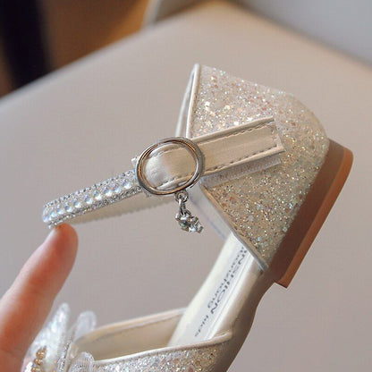 Strandsandalen met pailletten en strass steentjes voor kinderen
