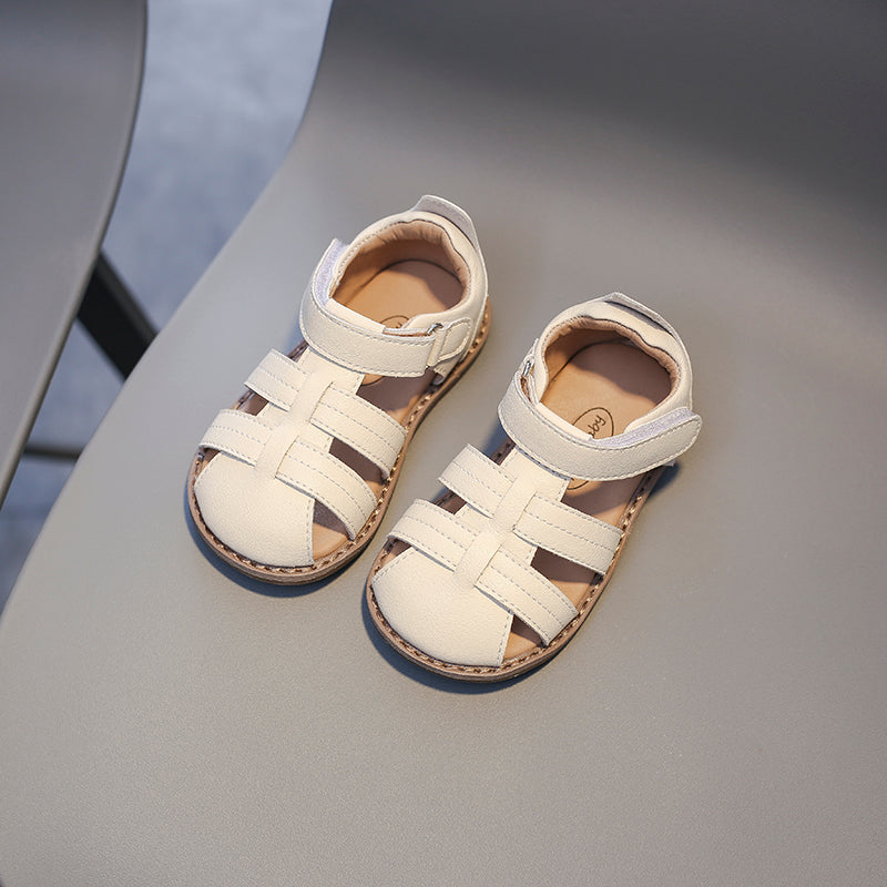 Retro-stijl antislip sandalen voor kinderen met uitgesneden randen