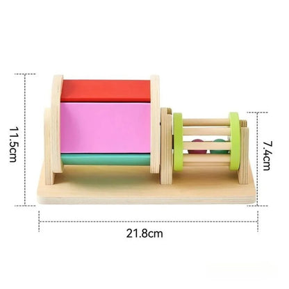 DrumBuddy – Holz-Rolltrommel & Rasselspielzeug für Babys