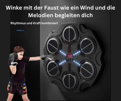 BeatBoxer - Montierte Musikboxmaschine mit Handschuhen