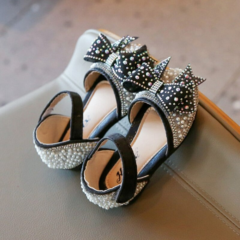 Meisjes parel strik prinses zomer sandalen