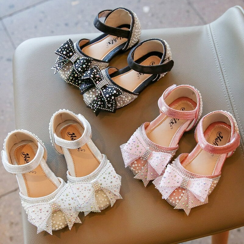 Meisjes parel strik prinses zomer sandalen