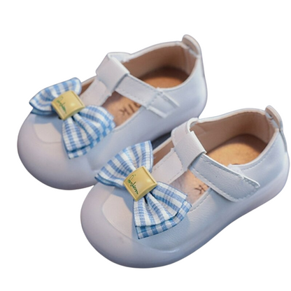 Meisjes prinses vlinderknoop leren sandalen