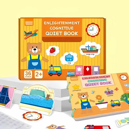 HushPages Montessori Leisebuch – Wasserdichtes Spielbuch – Ab 3 Jahren