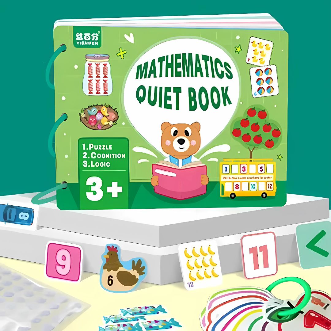 HushPages Montessori Leisebuch – Wasserdichtes Spielbuch – Ab 3 Jahren