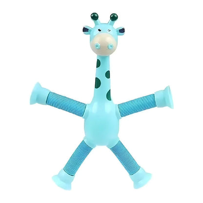 StretchyGiraffes -  Teleskop-Saugnapf Giraffe Spielzeug