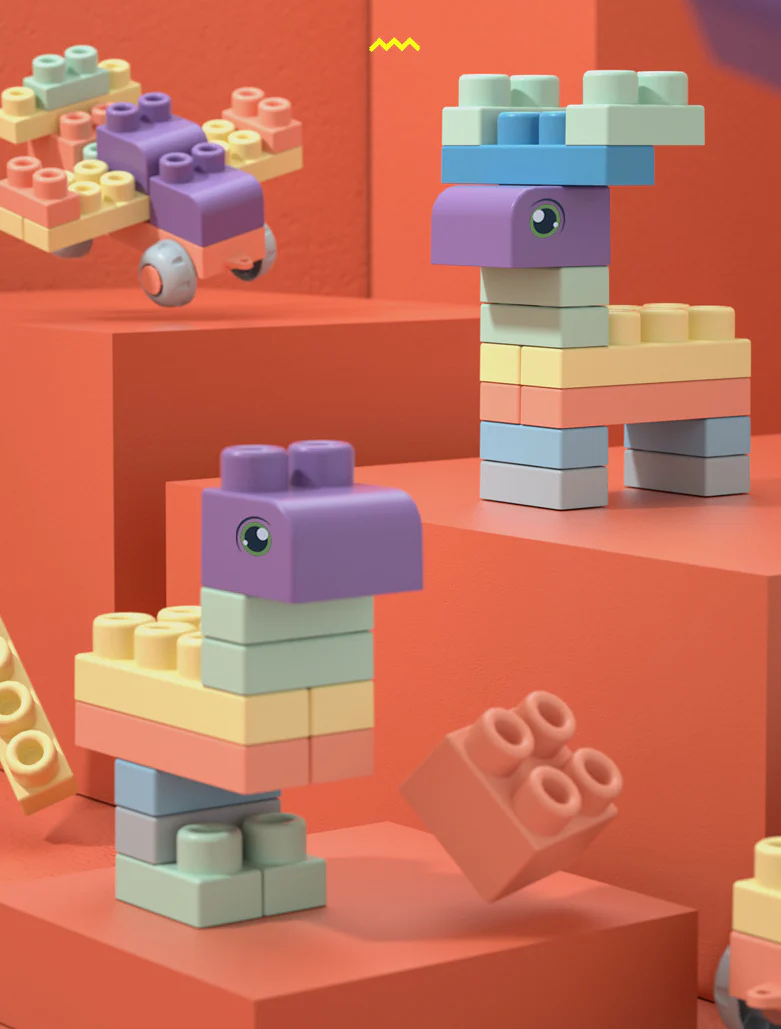 StackCraft – Montessori-Holzbausteine für Kinder ab 3 Jahren – Fördert kreatives Spielen & Feinmotorik