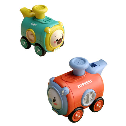 WhimsyWheels - Interaktives Tier-Zug-Spielzeug für Kinder ab 2 Jahren - Pfeifen, Wechseln & Erforschen