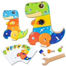 PlayCraft – Dinosaurier-Schraubbrett für Kinder ab 3+ – Fördert Feinmotorik