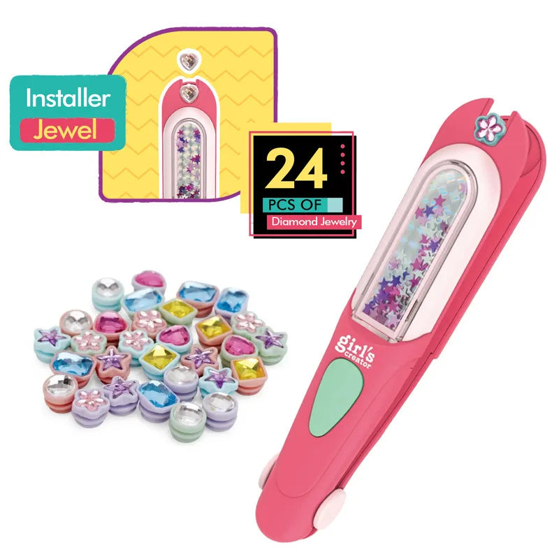 GlamDazzle – Haarschmuck-Stempelset für Kinder ab 6 Jahren