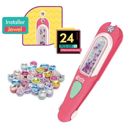 GlamDazzle – Haarschmuck-Stempelset für Kinder ab 6 Jahren