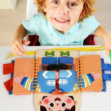 DressUpBook – Montessori Anziehfähigkeiten Buch für Kinder ab 2 Jahren – Fördert Unabhängigkeit, Konzentration & Feinmotorik