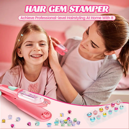 GlamDazzle – Haarschmuck-Stempelset für Kinder ab 6 Jahren