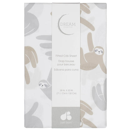 Neutral Sloth Ombre Printed Sheet