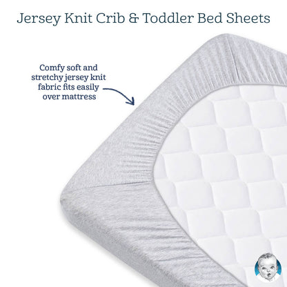 Neutral Stripes Fitted Crib Sheet