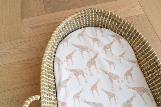 Mabel &amp; Fox - Mandverschoonmatje - Beige Giraf