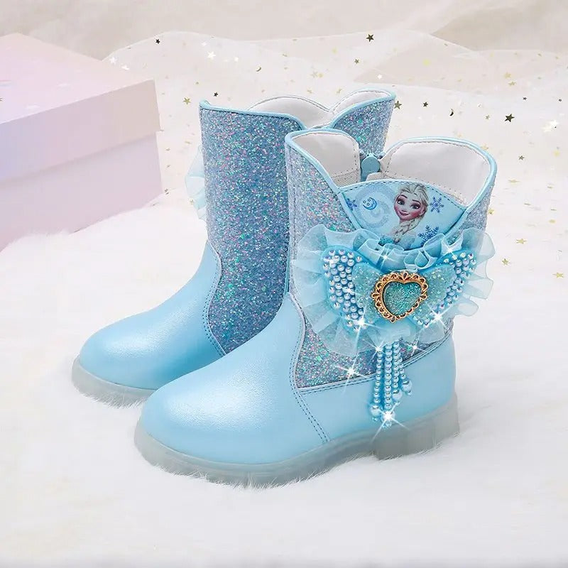 Frozen Elsa Herfst Winter Mode Laarzen