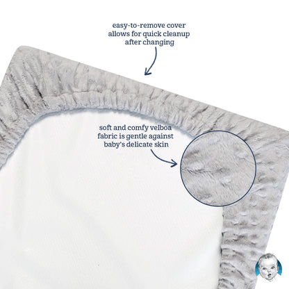 Baby Neutral White Dotted Changing Pad Cover